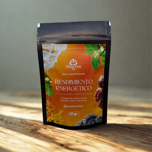 Blend Energético y de Rendimiento Físico: Cordyceps - Ashwagandha - Melena de león - Reishi - Cola de pavo