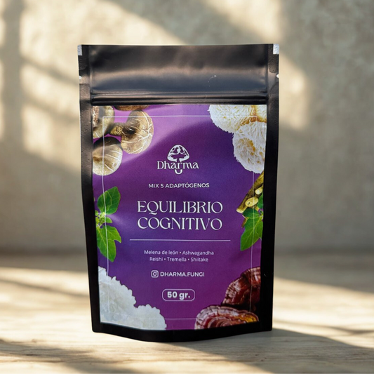 Blend de Función Cognitiva y Memoria: Melena de león - Reishi - Ashwagandha - Tremella - Shiitake